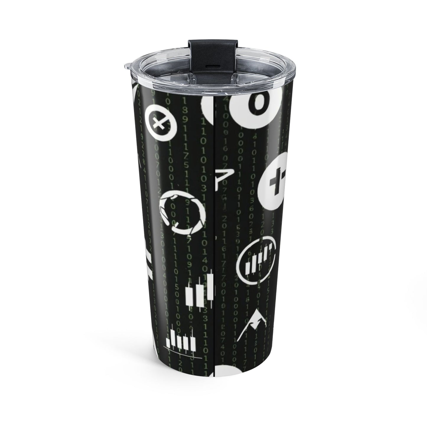 Crypto Icons 20oz Tumbler - Bitcoin + Ethereum