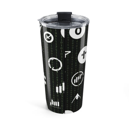 Crypto Icons 20oz Tumbler - Bitcoin + Ethereum