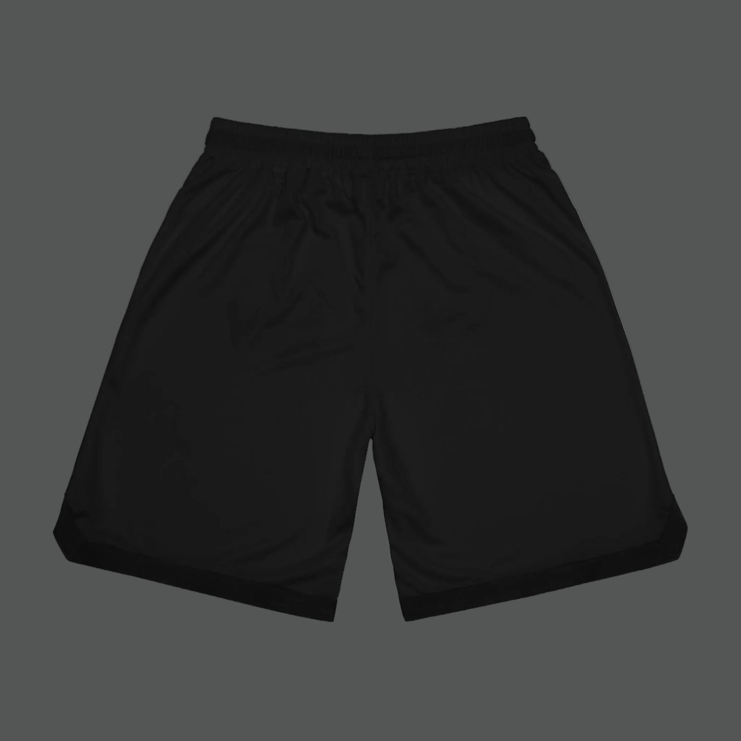 Black shorts on a white background
