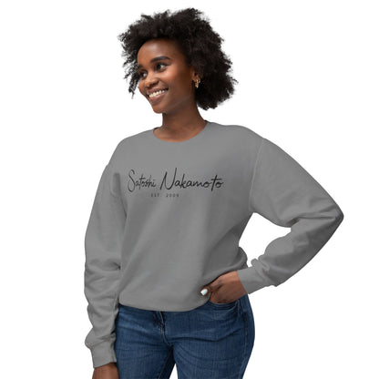 Satoshi Nakamoto Signature Crewneck Sweatshirt