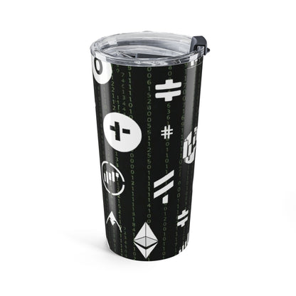 Crypto Icons 20oz Tumbler - Bitcoin + Ethereum