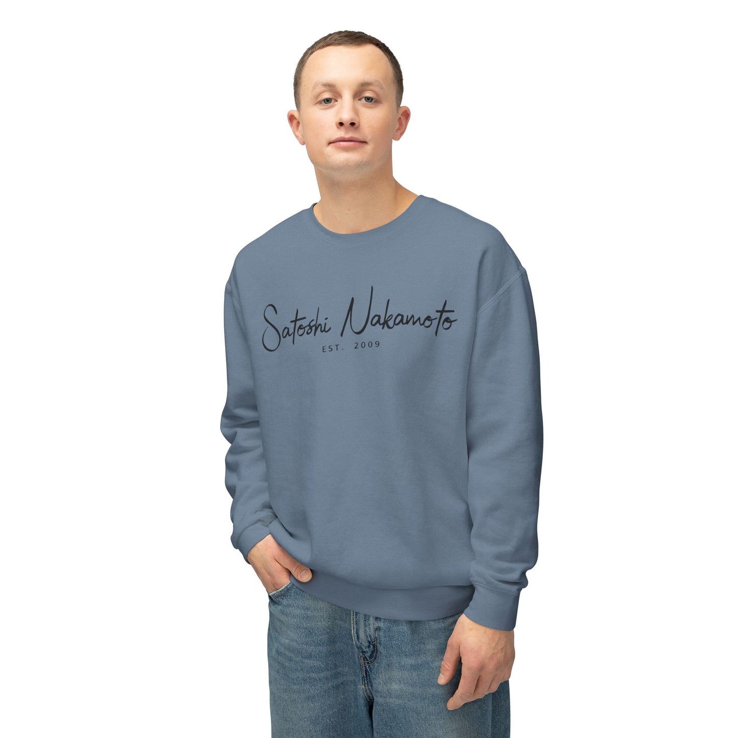 Satoshi Nakamoto Signature Crewneck Sweatshirt
