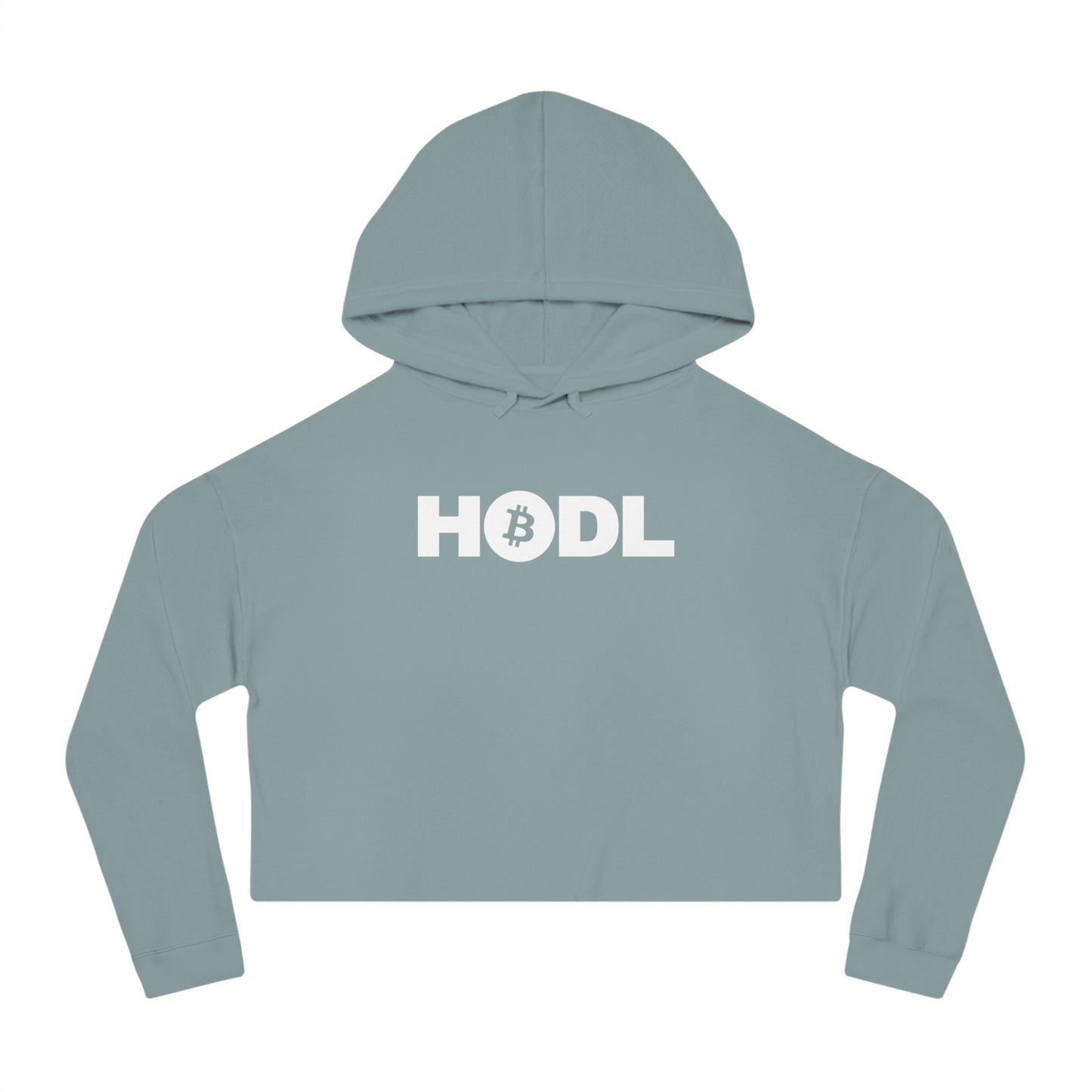 "HODL" Bitcoin Cropped Hoodie