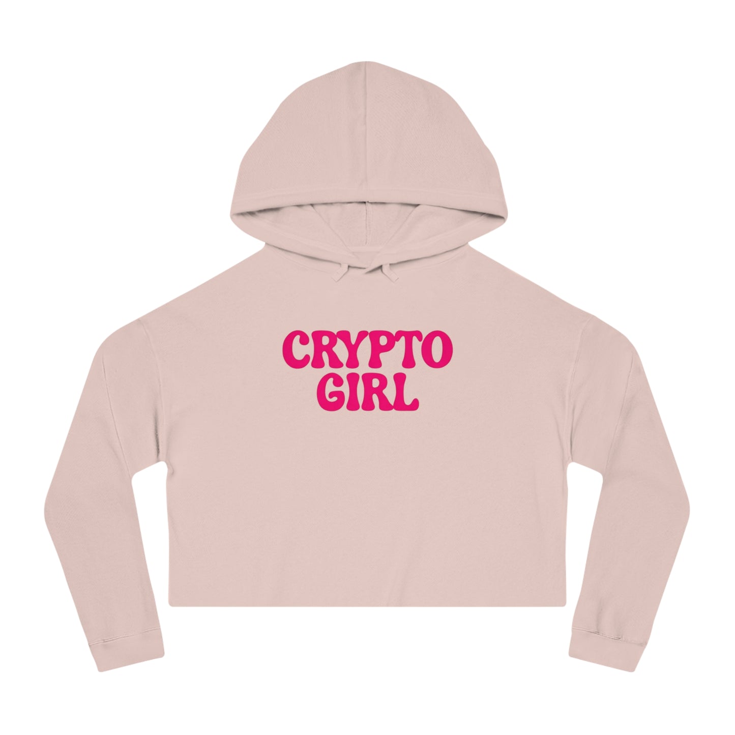Crypto Girl Cropped Hoodie — Women’s  Sweatshirt