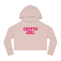 Crypto Girl Cropped Hoodie — Women’s  Sweatshirt