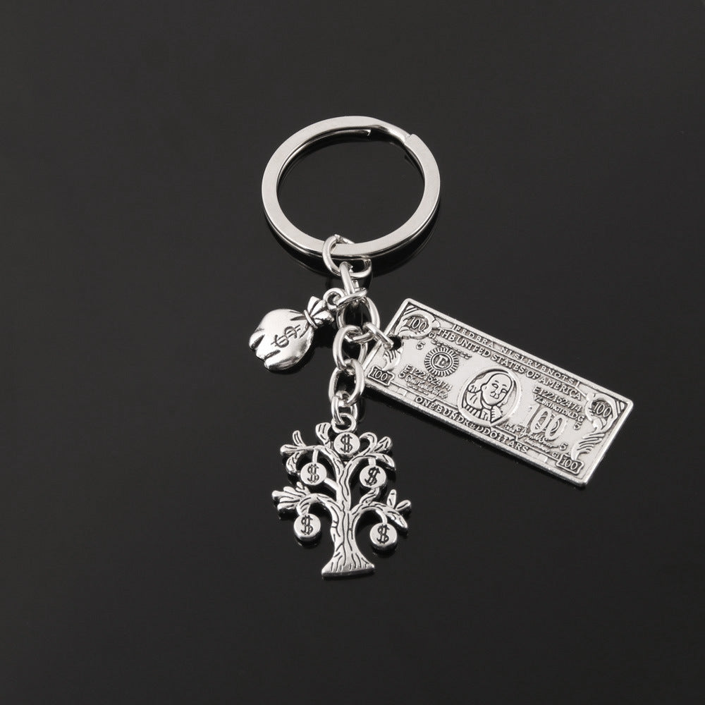 Dollar Bill Keychain