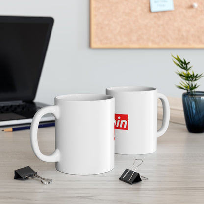 Bitcoin Ceramic Mug (11oz & 15oz) – Coffee Cup for Bitcoin Fans