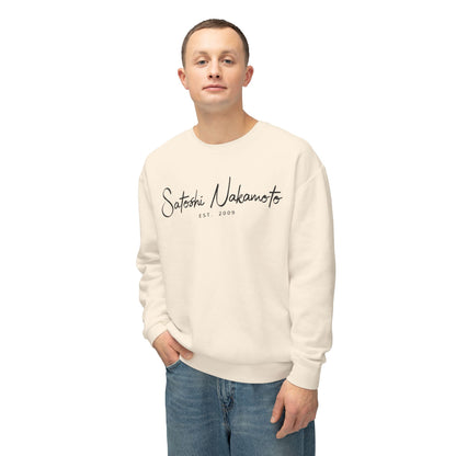 Satoshi Nakamoto Signature Crewneck Sweatshirt