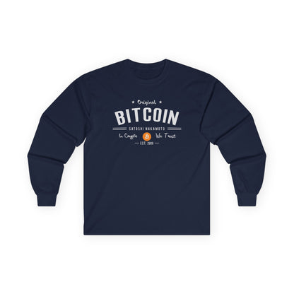 Bitcoin Vintage Long Sleeve Tee
