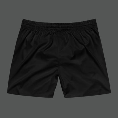 Black shorts on a white background