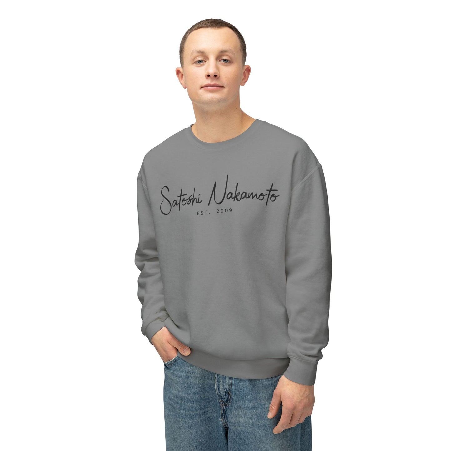 Satoshi Nakamoto Signature Crewneck Sweatshirt