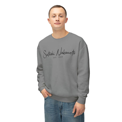 Satoshi Nakamoto Signature Crewneck Sweatshirt