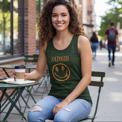 Satoshi Bitcoin Smile Tank Top
