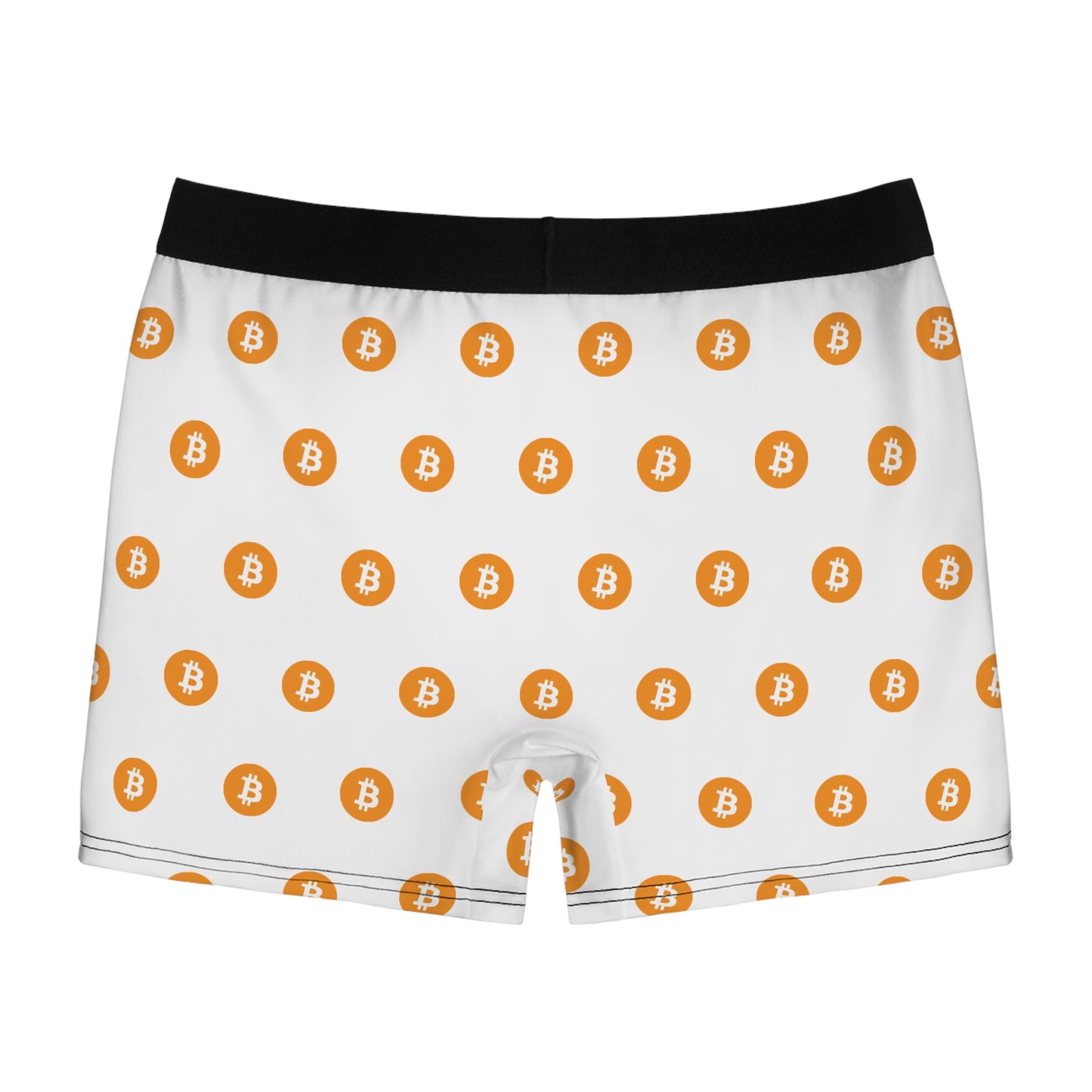 Bitcoin Pattern Boxer Briefs – Crypto Logo Men's Boxer Shorts
