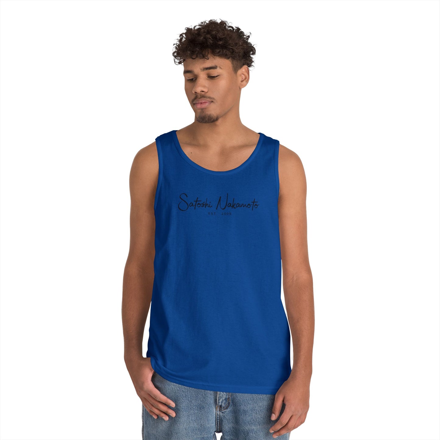 Satoshi Nakamoto Signature Tank Top