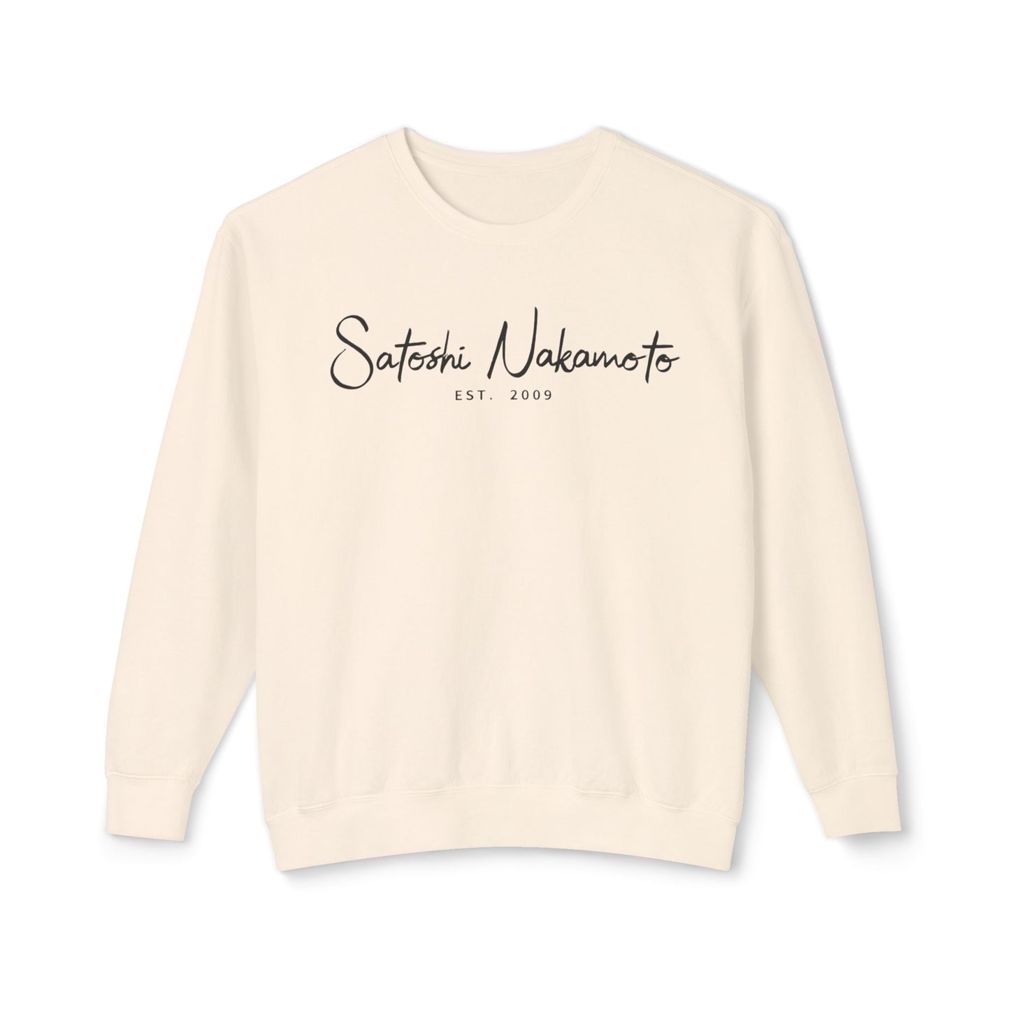 Satoshi Nakamoto Signature Crewneck Sweatshirt