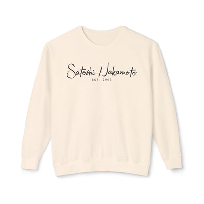 Satoshi Nakamoto Signature Crewneck Sweatshirt