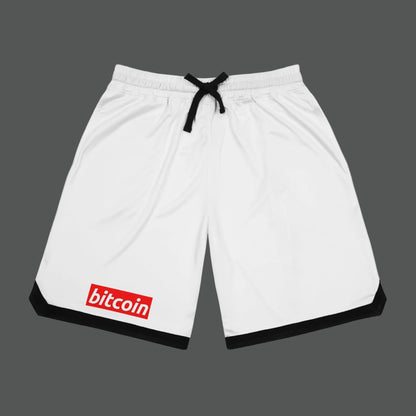 Bitcoin Basketball Shorts — Athletic Ribbed Shorts