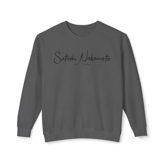 Satoshi Nakamoto Signature Crewneck Sweatshirt