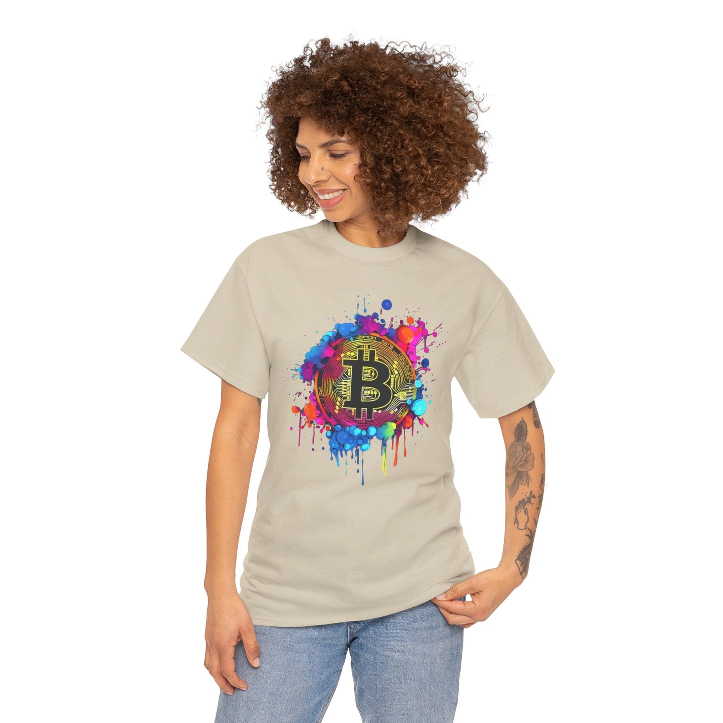 Bitcoin Paint Splash Tee