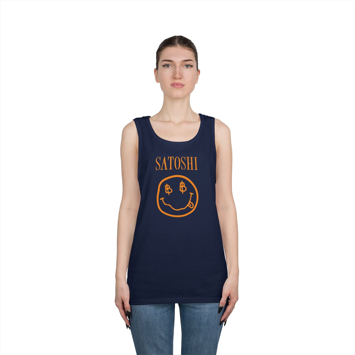 Satoshi Bitcoin Smile Tank Top