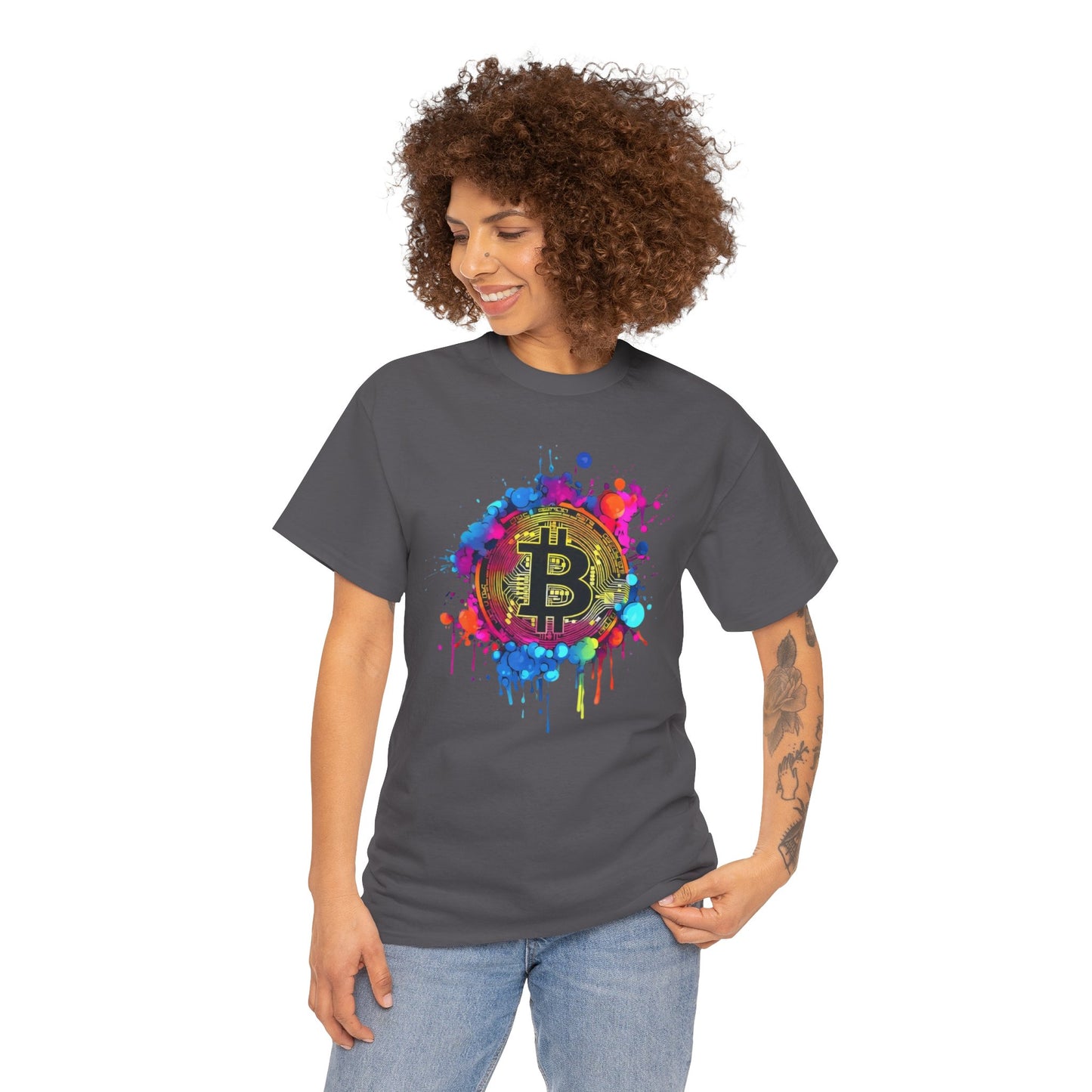 Bitcoin Paint Splash Tee
