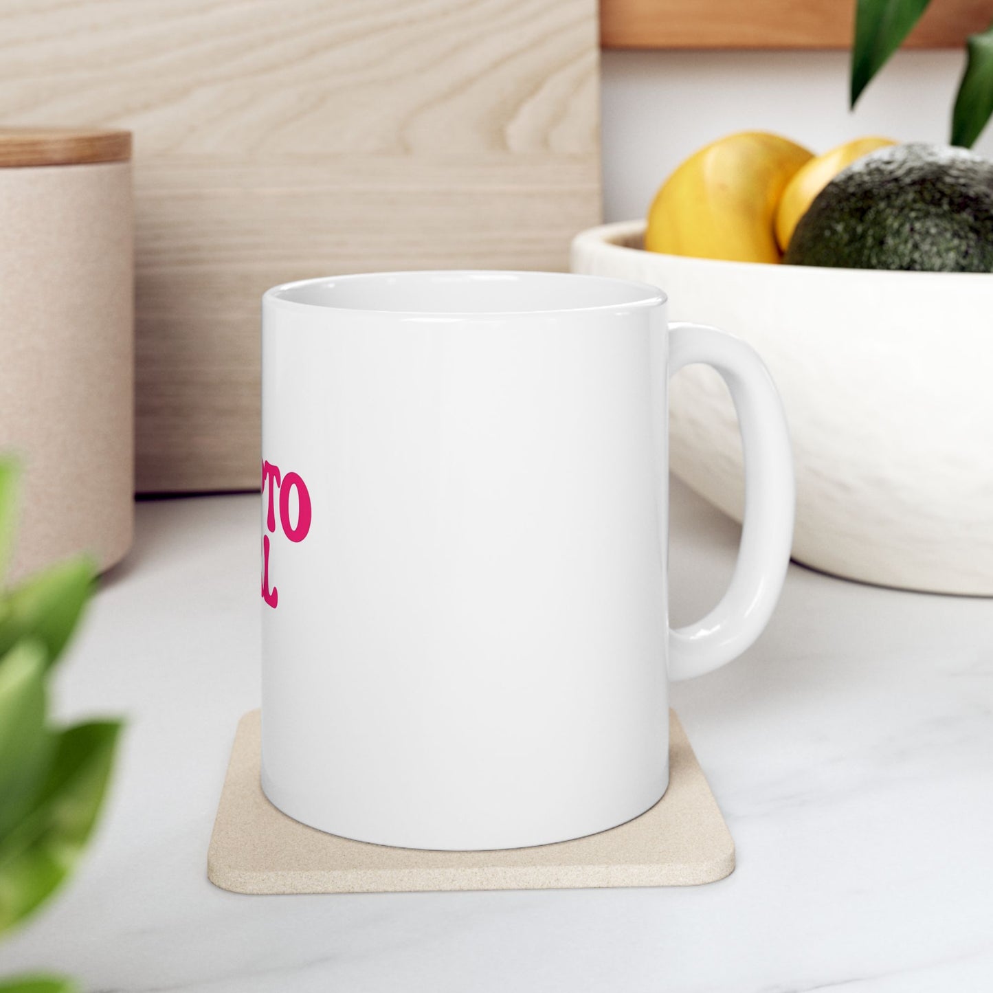 Crypto Girl Ceramic Mug — Coffee Cup (11oz & 15oz)