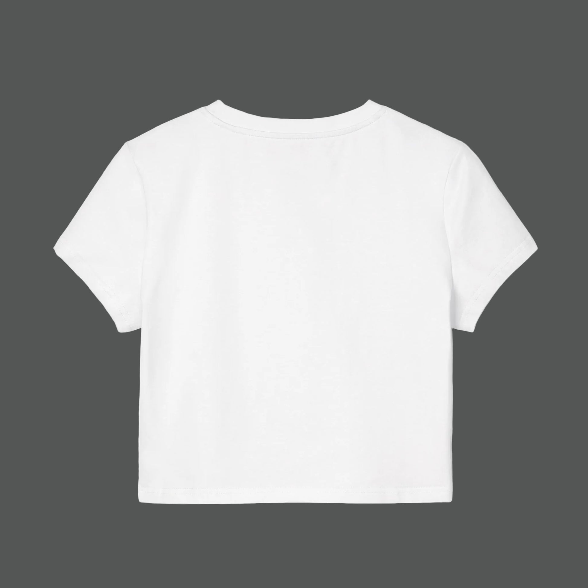 White t-shirt on a white background