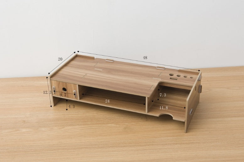 Multi-Functional Wooden Laptop/Monitor Stand