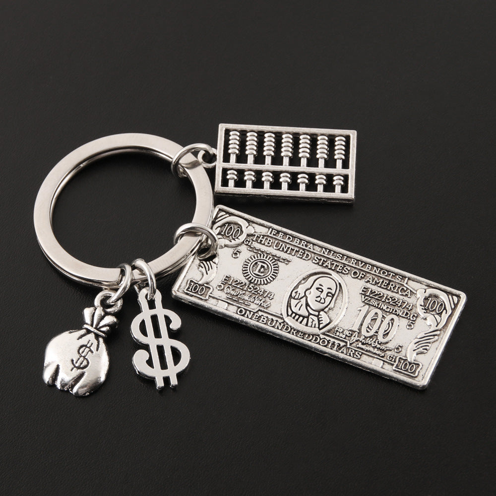 Dollar Bill Keychain