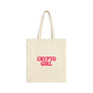 Crypto Girl Tote Bag — Cotton Canvas Tote Bag