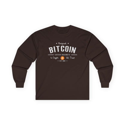 Bitcoin Vintage Long Sleeve Tee