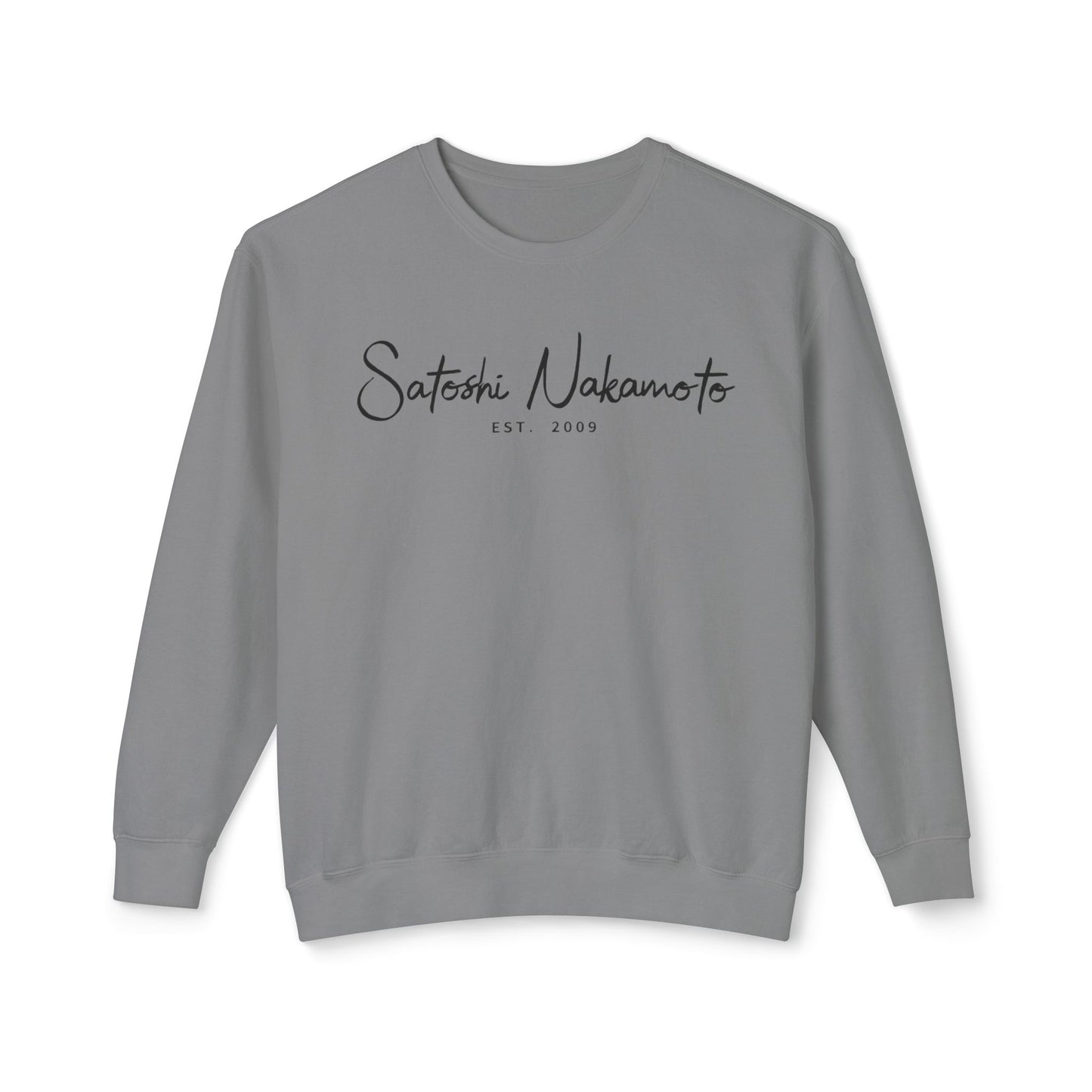 Satoshi Nakamoto Signature Crewneck Sweatshirt