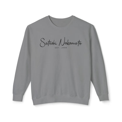 Satoshi Nakamoto Signature Crewneck Sweatshirt