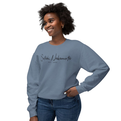 Satoshi Nakamoto Signature Crewneck Sweatshirt