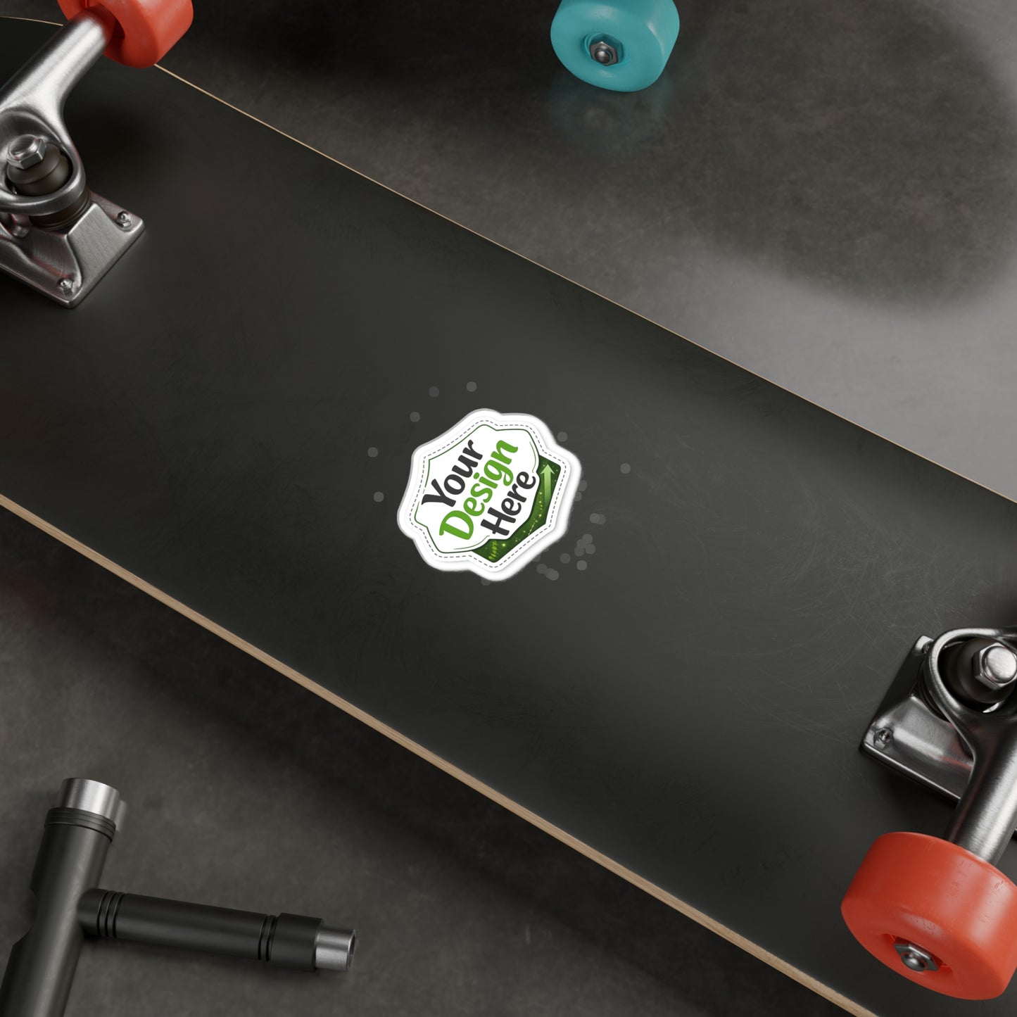 Custom Kiss-Cut Vinyl Decal — "Your Design Here" Sticker for Laptops, Windows & Water Bottles