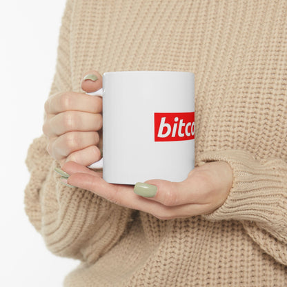 Bitcoin Ceramic Mug (11oz & 15oz) – Coffee Cup for Bitcoin Fans