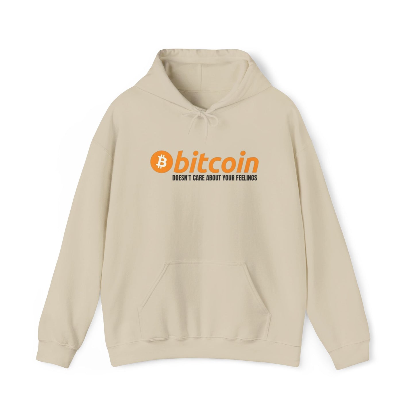 Bitcoin Hoodie – "Bitcoin Doesn’t Care About Your Feelings" Hoodie