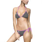 Gray Bitcoin Logo Bikini — Women's Tie-Side Two-Piece Swimsuit