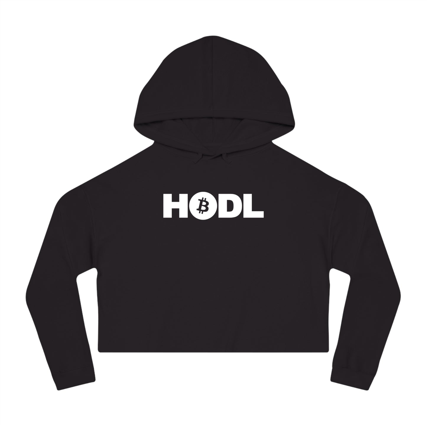 "HODL" Bitcoin Cropped Hoodie