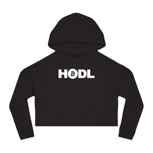 "HODL" Bitcoin Cropped Hoodie