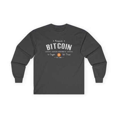 Bitcoin Vintage Long Sleeve Tee