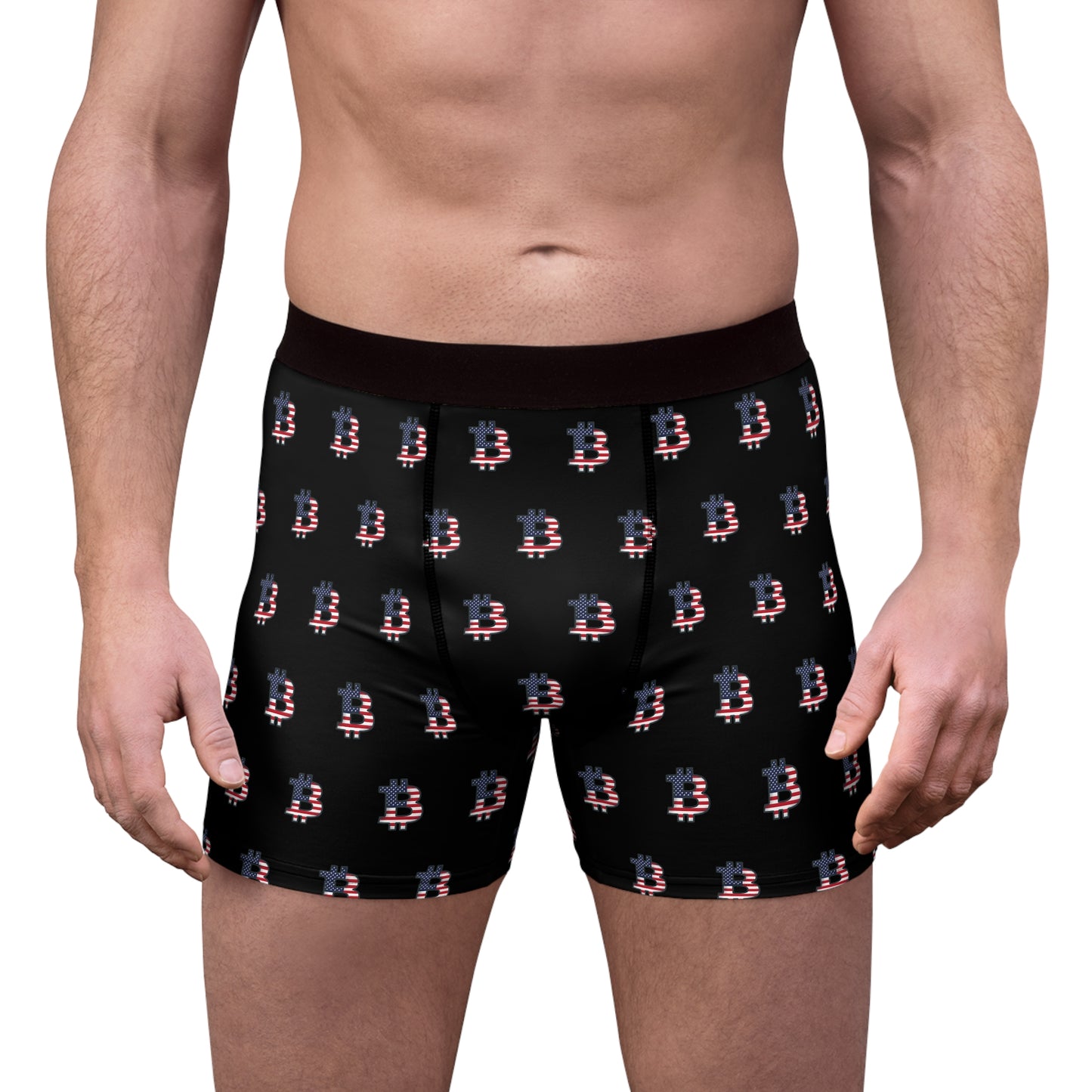 American Flag Bitcoin Boxer Briefs