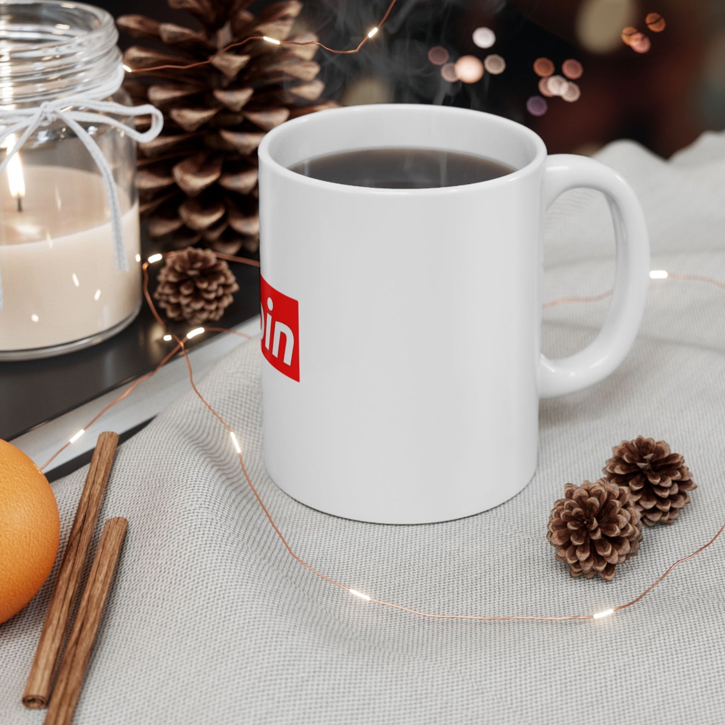 Bitcoin Ceramic Mug (11oz & 15oz) – Coffee Cup for Bitcoin Fans