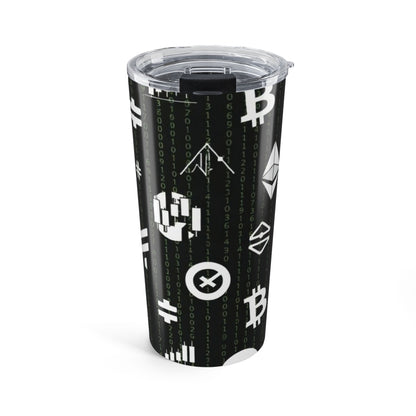 Crypto Icons 20oz Tumbler - Bitcoin + Ethereum