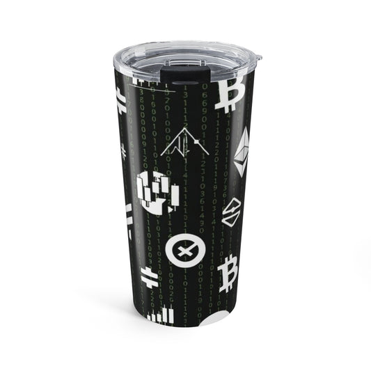 Crypto Icons 20oz Tumbler - Bitcoin + Ethereum
