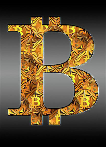 Modern Abstract/ Neon/ Nordic Style BTC Canvas