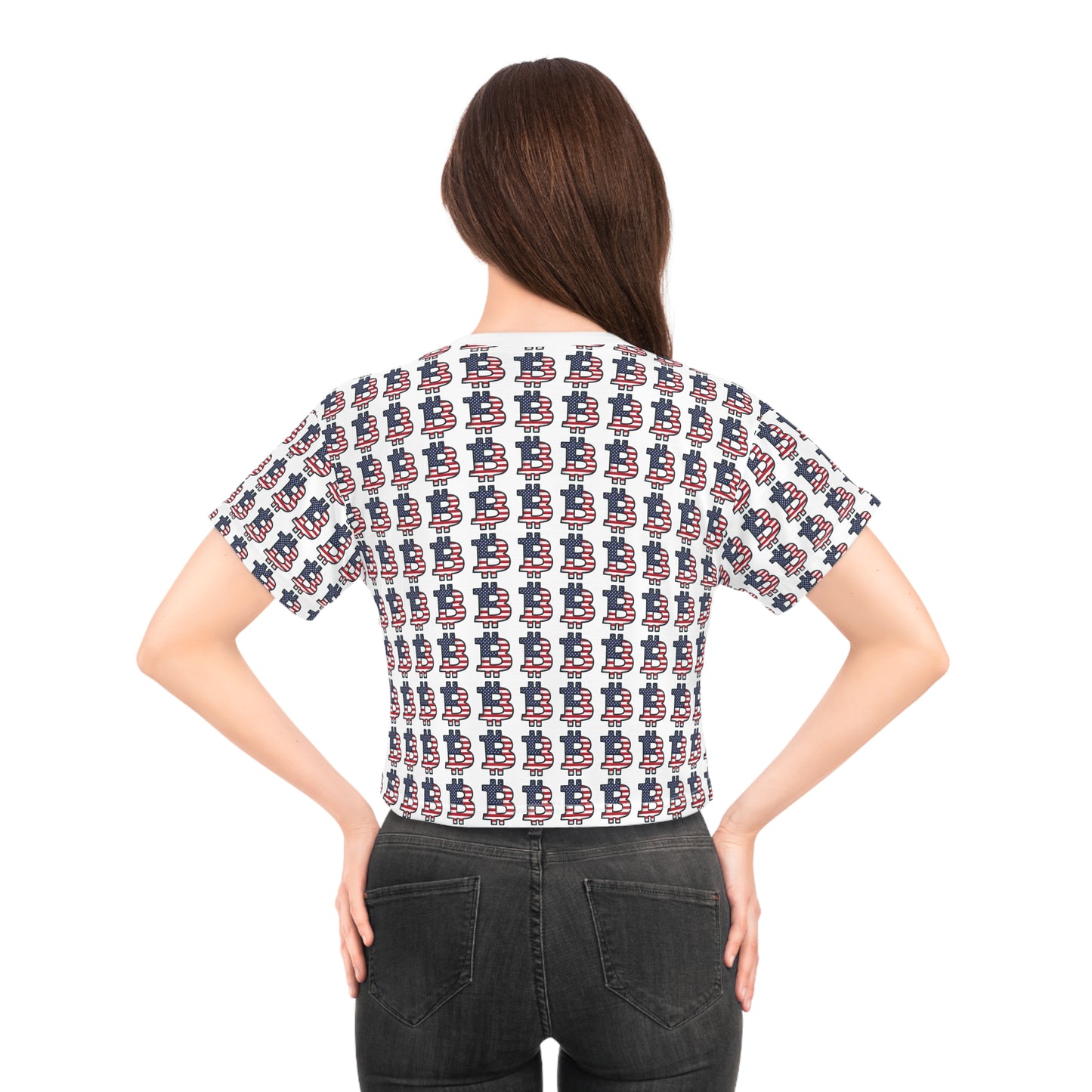 Bitcoin Crop Tee (AOP)