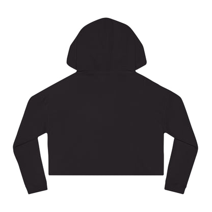 Cropped Hoodie — Red "Bitcoin" Logo Women's Crop Sweatshirt