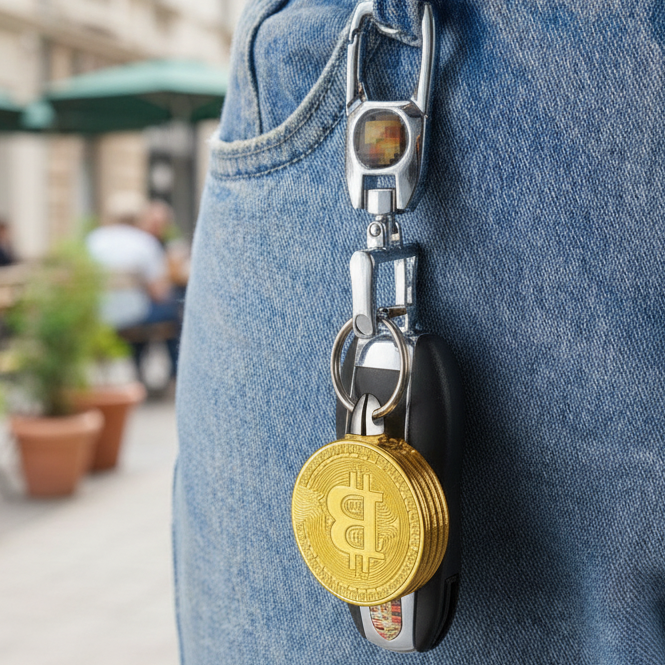 BTC Coin-shaped Pendant Lighter